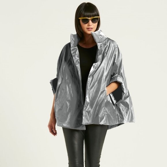 PLANET BY LAUREN G NYLON CHIC CAPE NEW - Picture 1 of 2